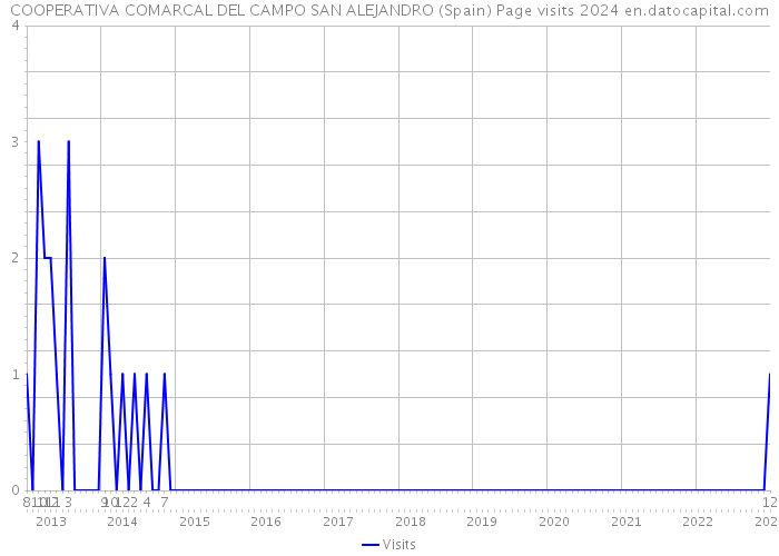 COOPERATIVA COMARCAL DEL CAMPO SAN ALEJANDRO (Spain) Page visits 2024 