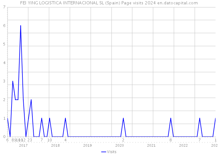 FEI YING LOGISTICA INTERNACIONAL SL (Spain) Page visits 2024 