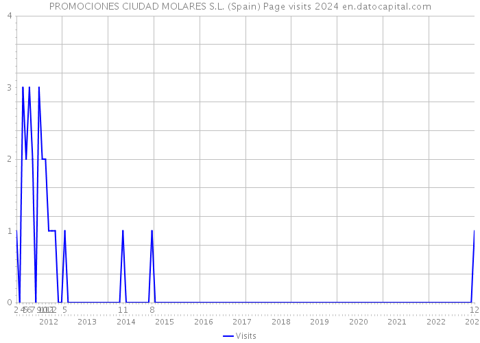 PROMOCIONES CIUDAD MOLARES S.L. (Spain) Page visits 2024 