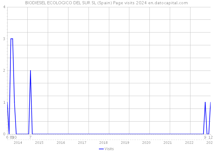 BIODIESEL ECOLOGICO DEL SUR SL (Spain) Page visits 2024 