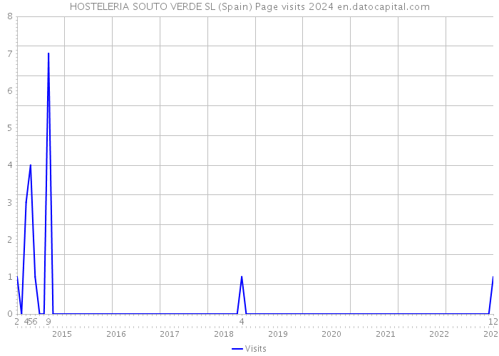 HOSTELERIA SOUTO VERDE SL (Spain) Page visits 2024 