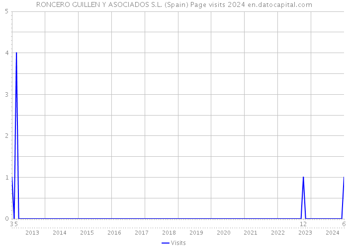 RONCERO GUILLEN Y ASOCIADOS S.L. (Spain) Page visits 2024 