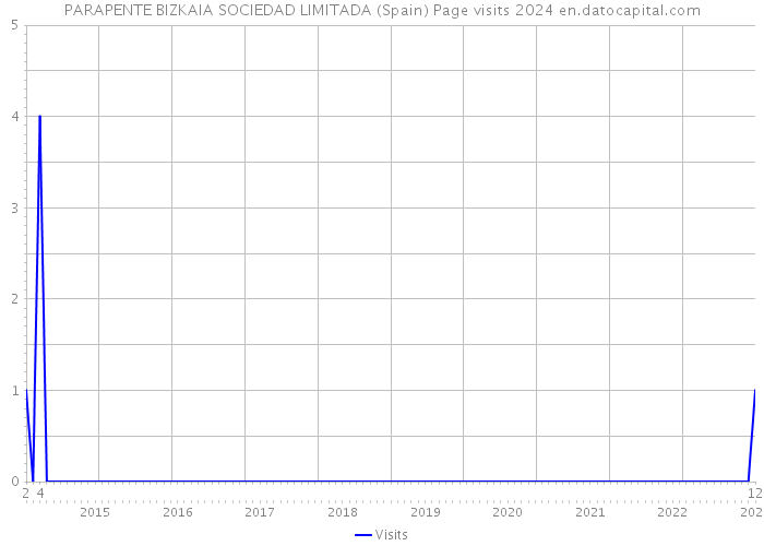 PARAPENTE BIZKAIA SOCIEDAD LIMITADA (Spain) Page visits 2024 