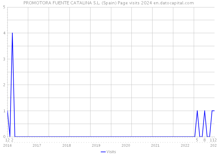 PROMOTORA FUENTE CATALINA S.L. (Spain) Page visits 2024 