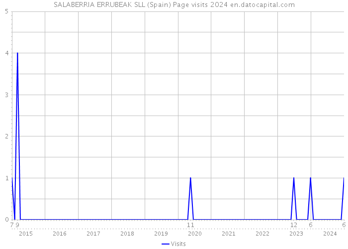 SALABERRIA ERRUBEAK SLL (Spain) Page visits 2024 