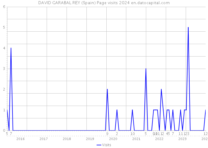 DAVID GARABAL REY (Spain) Page visits 2024 