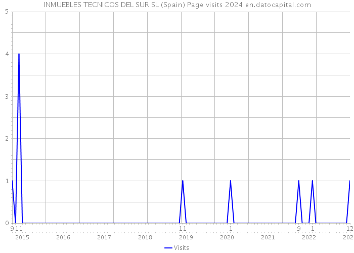 INMUEBLES TECNICOS DEL SUR SL (Spain) Page visits 2024 