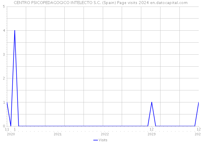 CENTRO PSICOPEDAGOGICO INTELECTO S.C. (Spain) Page visits 2024 