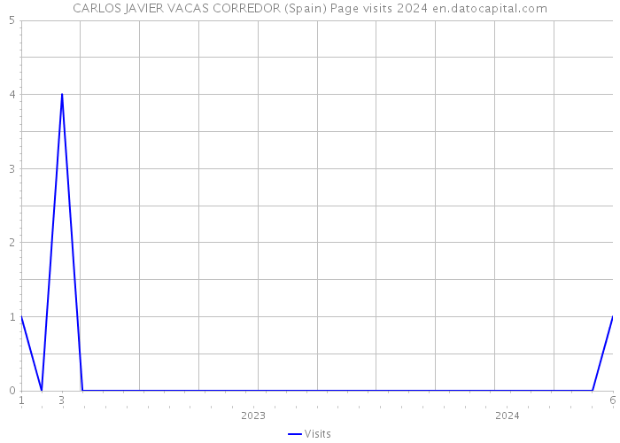 CARLOS JAVIER VACAS CORREDOR (Spain) Page visits 2024 