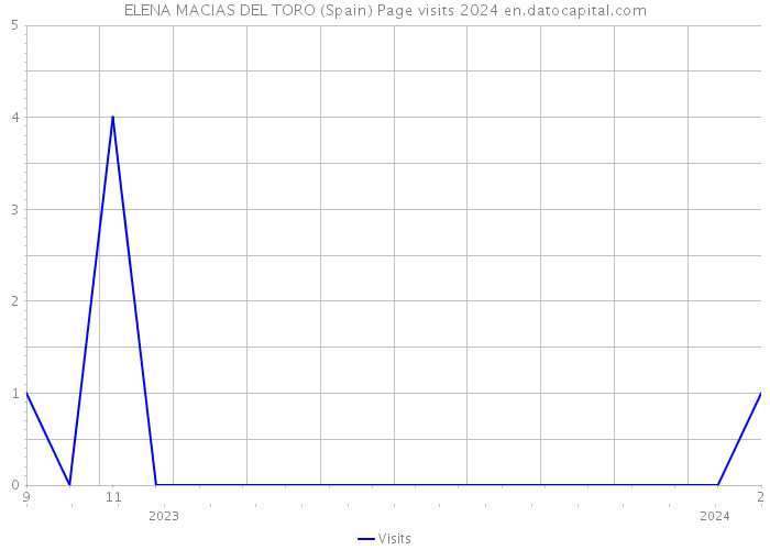 ELENA MACIAS DEL TORO (Spain) Page visits 2024 