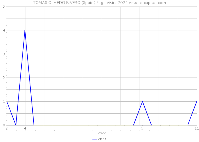 TOMAS OLMEDO RIVERO (Spain) Page visits 2024 