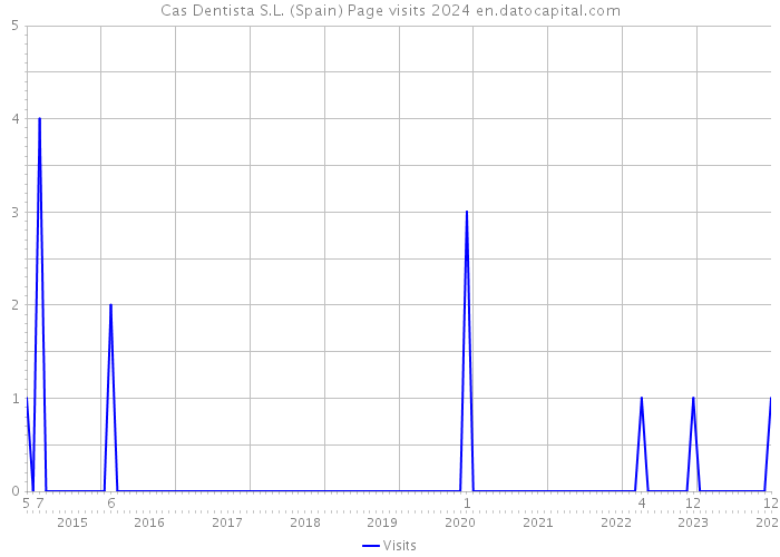 Cas Dentista S.L. (Spain) Page visits 2024 