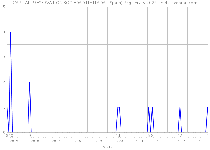 CAPITAL PRESERVATION SOCIEDAD LIMITADA. (Spain) Page visits 2024 