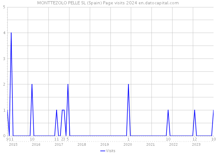 MONTTEZOLO PELLE SL (Spain) Page visits 2024 