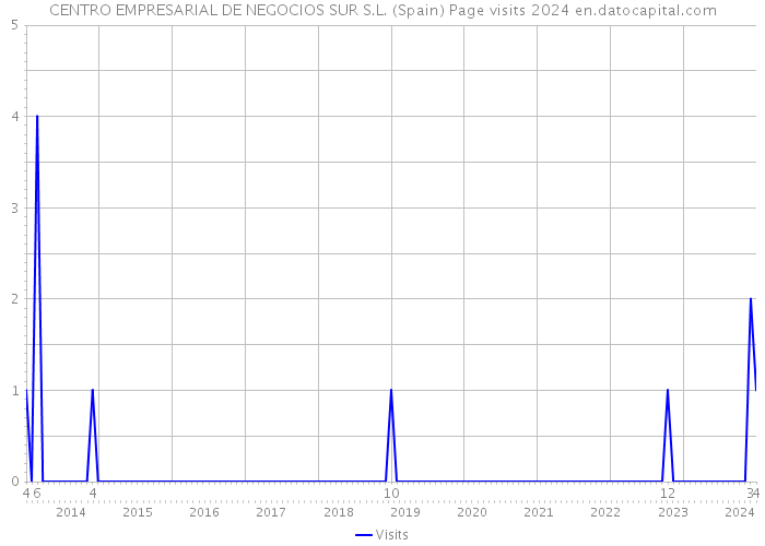 CENTRO EMPRESARIAL DE NEGOCIOS SUR S.L. (Spain) Page visits 2024 