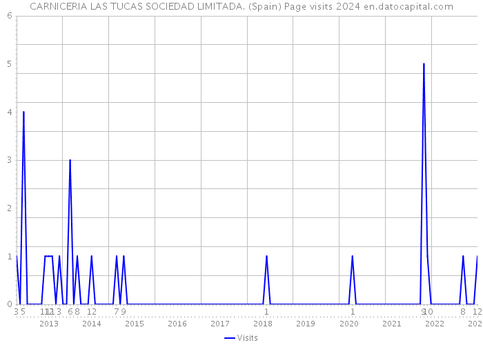 CARNICERIA LAS TUCAS SOCIEDAD LIMITADA. (Spain) Page visits 2024 