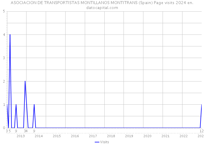 ASOCIACION DE TRANSPORTISTAS MONTILLANOS MONTITRANS (Spain) Page visits 2024 