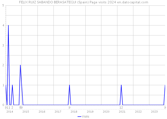 FELIX RUIZ SABANDO BERASATEGUI (Spain) Page visits 2024 