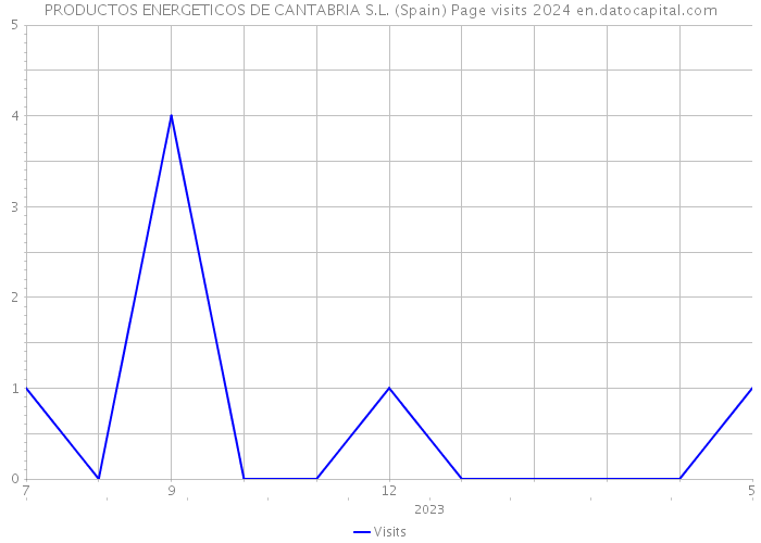 PRODUCTOS ENERGETICOS DE CANTABRIA S.L. (Spain) Page visits 2024 
