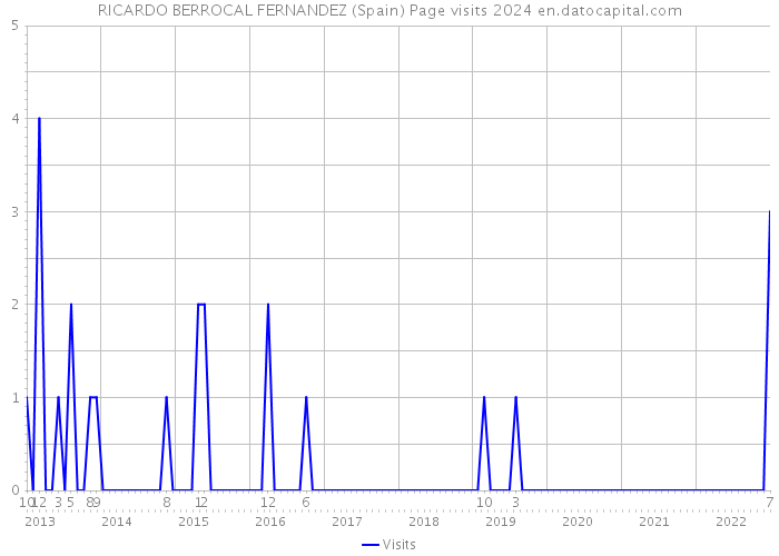 RICARDO BERROCAL FERNANDEZ (Spain) Page visits 2024 