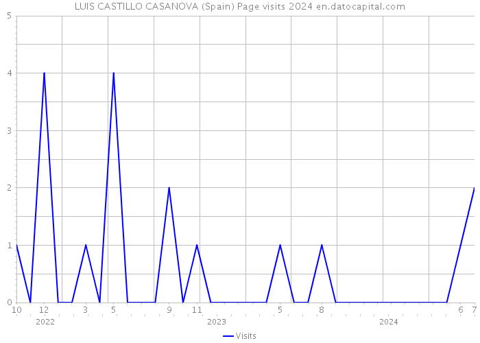 LUIS CASTILLO CASANOVA (Spain) Page visits 2024 