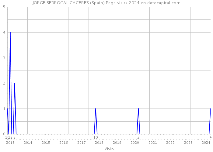 JORGE BERROCAL CACERES (Spain) Page visits 2024 