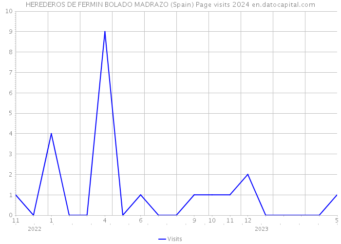 HEREDEROS DE FERMIN BOLADO MADRAZO (Spain) Page visits 2024 