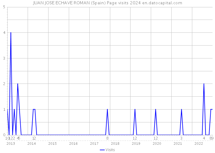 JUAN JOSE ECHAVE ROMAN (Spain) Page visits 2024 