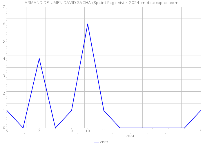 ARMAND DELUMEN DAVID SACHA (Spain) Page visits 2024 