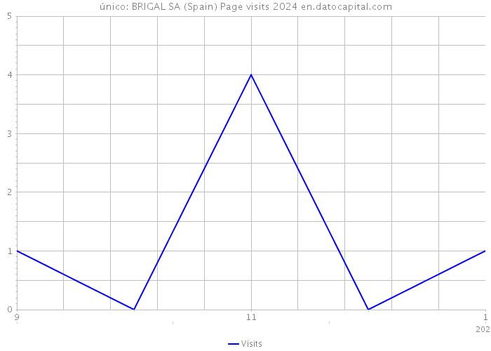 único: BRIGAL SA (Spain) Page visits 2024 