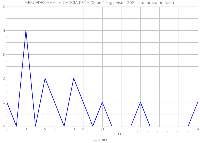 MERCEDES AMALIA GARCIA PEÑA (Spain) Page visits 2024 