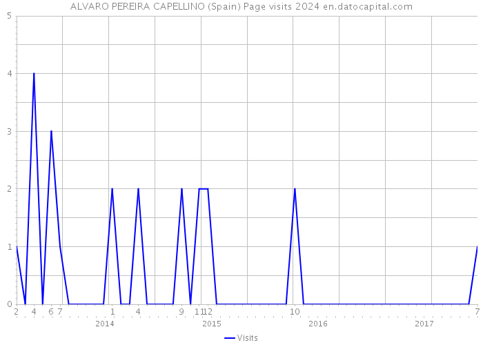 ALVARO PEREIRA CAPELLINO (Spain) Page visits 2024 