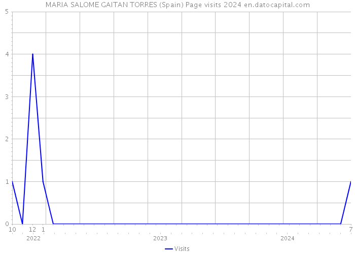 MARIA SALOME GAITAN TORRES (Spain) Page visits 2024 
