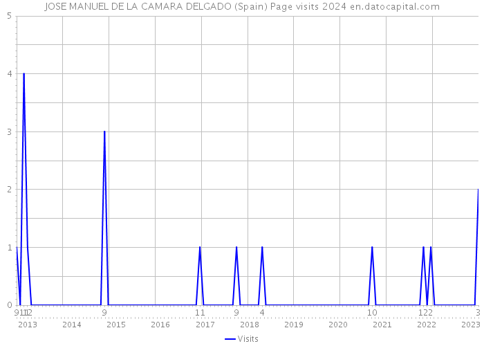 JOSE MANUEL DE LA CAMARA DELGADO (Spain) Page visits 2024 