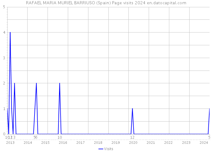 RAFAEL MARIA MURIEL BARRIUSO (Spain) Page visits 2024 