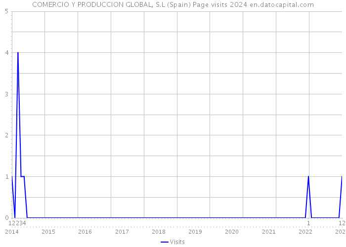 COMERCIO Y PRODUCCION GLOBAL, S.L (Spain) Page visits 2024 