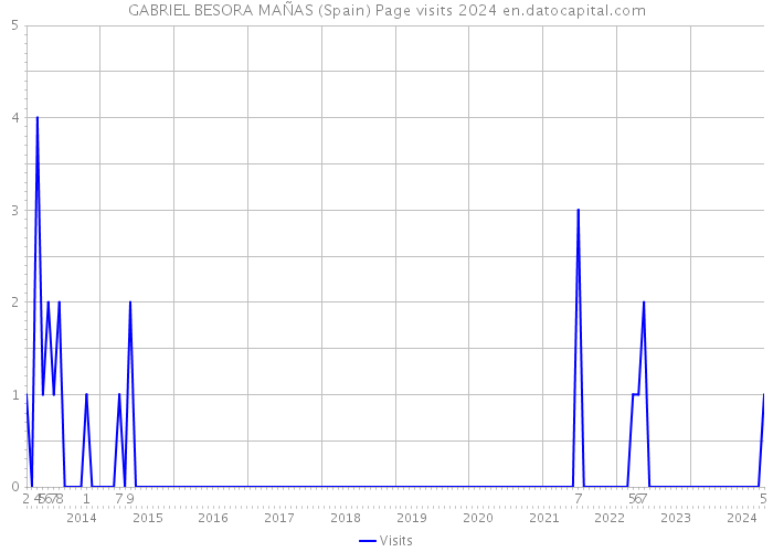 GABRIEL BESORA MAÑAS (Spain) Page visits 2024 