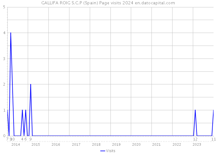 GALLIFA ROIG S.C.P (Spain) Page visits 2024 