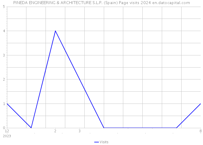 PINEDA ENGINEERING & ARCHITECTURE S.L.P. (Spain) Page visits 2024 