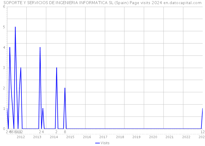 SOPORTE Y SERVICIOS DE INGENIERIA INFORMATICA SL (Spain) Page visits 2024 