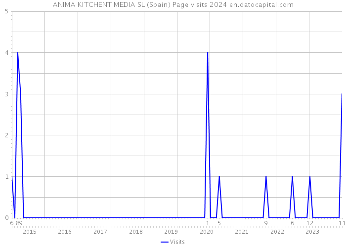 ANIMA KITCHENT MEDIA SL (Spain) Page visits 2024 
