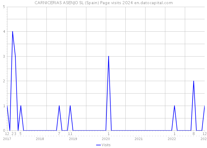 CARNICERIAS ASENJO SL (Spain) Page visits 2024 