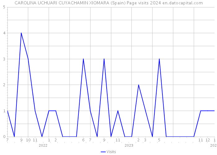 CAROLINA UCHUARI CUYACHAMIN XIOMARA (Spain) Page visits 2024 