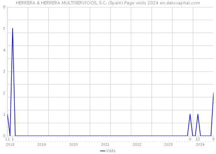 HERRERA & HERRERA MULTISERVICIOS, S.C. (Spain) Page visits 2024 