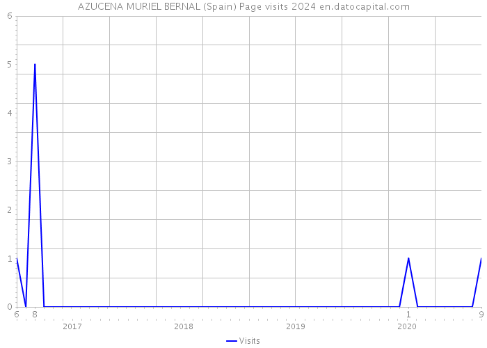 AZUCENA MURIEL BERNAL (Spain) Page visits 2024 