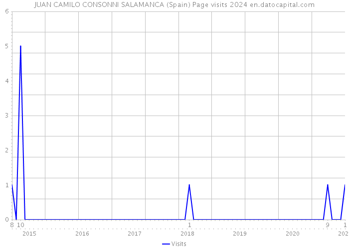 JUAN CAMILO CONSONNI SALAMANCA (Spain) Page visits 2024 