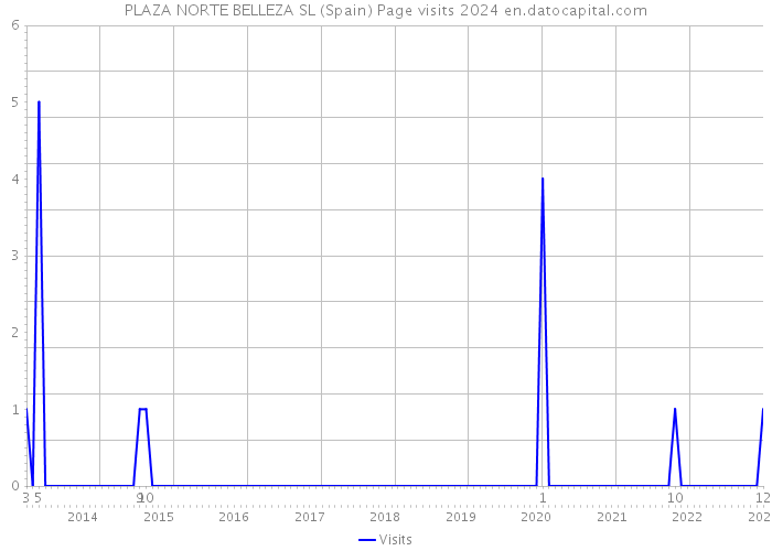 PLAZA NORTE BELLEZA SL (Spain) Page visits 2024 