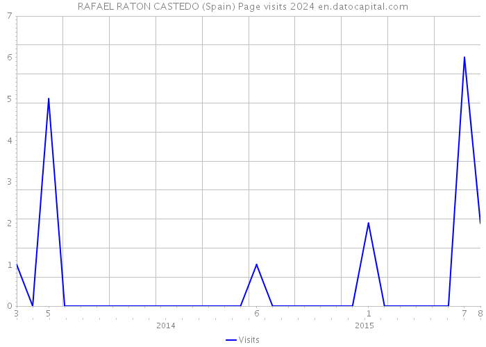 RAFAEL RATON CASTEDO (Spain) Page visits 2024 
