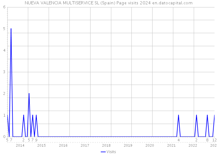 NUEVA VALENCIA MULTISERVICE SL (Spain) Page visits 2024 
