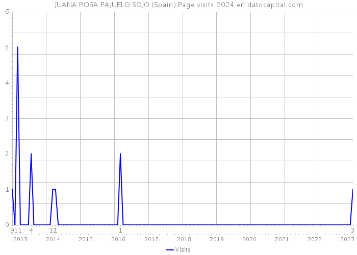 JUANA ROSA PAJUELO SOJO (Spain) Page visits 2024 